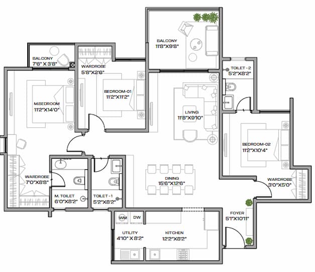 Shapoorji Pallonji Chembur floor plan