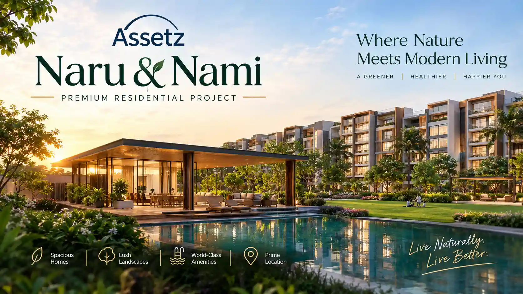 Assetz Naru & Nami - New launch premium 3 BHK apartments on Whitefield-Hoskote Road, Hoskote, Bangalore